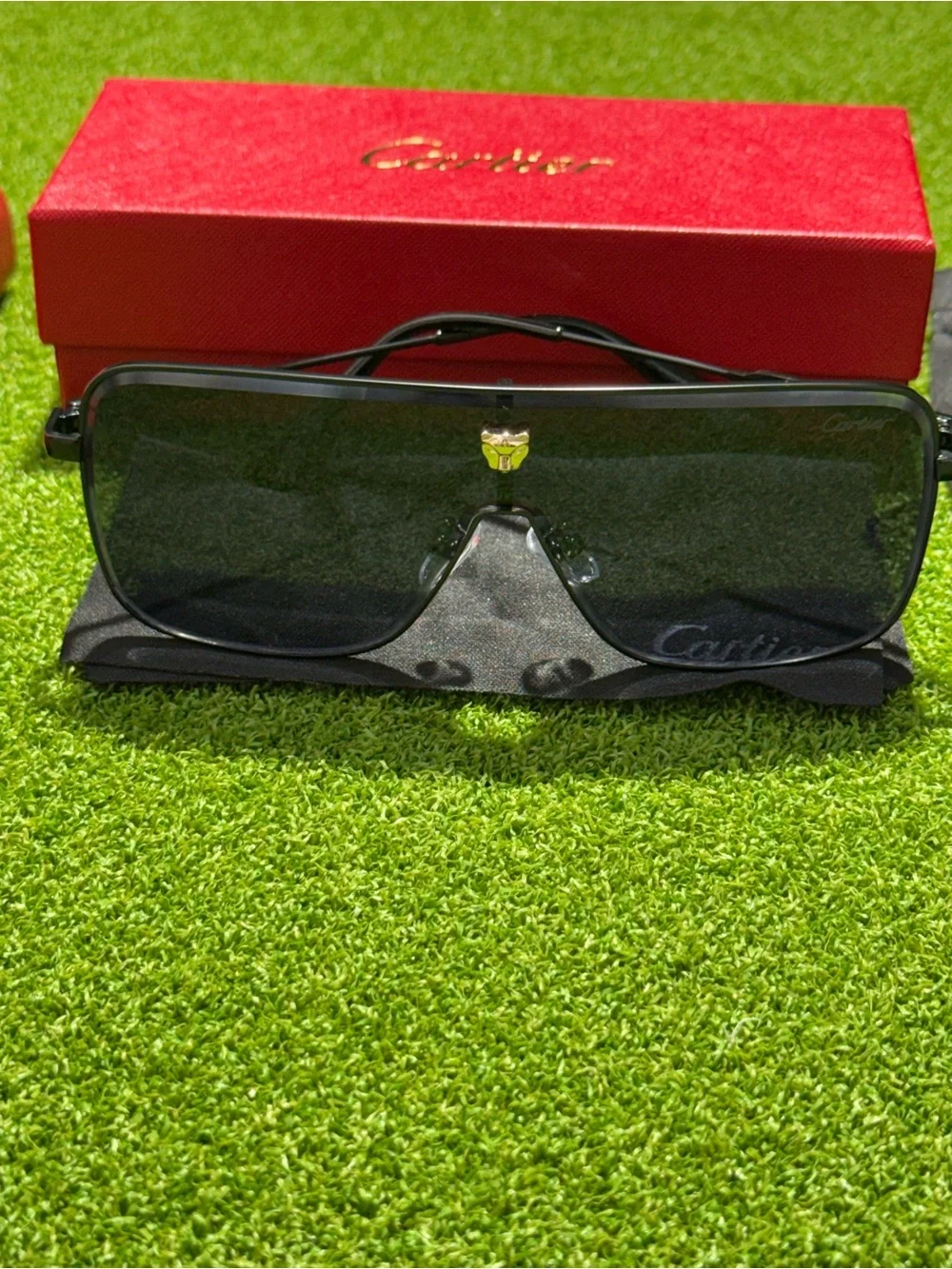 Cartier Black Sunglasses with Black accents